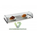 VITRINA NEUTRA DE ACERO INOXIDABLE CON LUZ DE LED INOX-VC