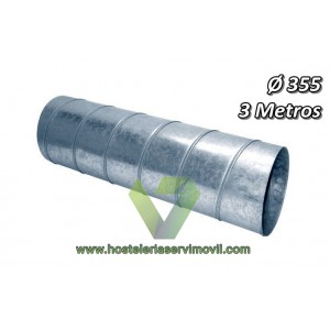 TUBO EXTRACTOR PARA CAMPANA INDUSTRIAL 355 DIAMETRO