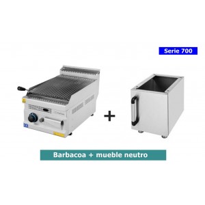 BARBACOA SERIE 700 1 GRIFO PIEDRA VOLCANICA TURHAN + MUEBLE