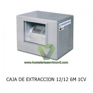 CAJA DE EXTRACCIÓN DE HUMOS PARA CAMPANA CON MOTOR 12/12 6M 1CV