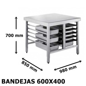 SOPORTE PARA HORNO 980X850X700 MM