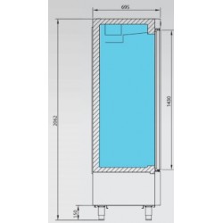 ARMARIO REFRIGERACION 1 PUERTA IAN501 INFRICO