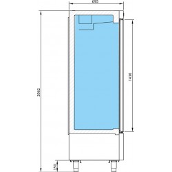 ARMARIO REFRIGERACION 4 PUERTAS IAN1004 INFRICO