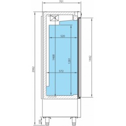 ARMARIO REFRIGERACION 2 PUERTAS IAN1002CR INFRICO