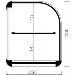 VITRINA NEUTRA VCLP 100 CRISTAL CURVO VITRINA NEUTRA VCLP 100 CRISTAL CURVO