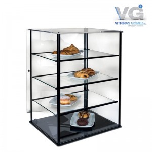 VITRINA NEUTRA EXPO BLACK 1 CRISTAL RECTO