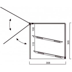 VITRINA NEUTRA VGN 1/2 CRISTAL RECTO