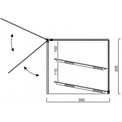 VITRINA NEUTRA VGN 1/1 CRISTAL RECTO