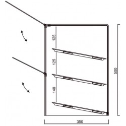 VITRINA NEUTRA VE2GN 1/1 CRISTAL RECTO