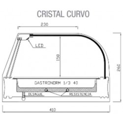 VITRINA CALIENTE DE CUBETAS CA6