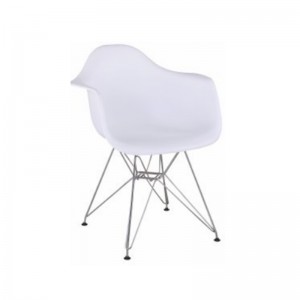 SILLON SB 44 POLIPROPILENO CROMADO BLANCO