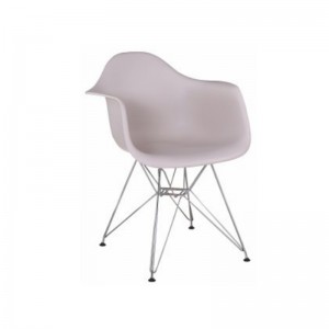 SILLON SB 44 POLIPROPILENO CROMADO TAUPE