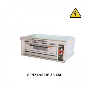 HORNO PARA PIZZA ELÉCTRICO CON CAPACIDAD PARA 6 PIZZAS DE 33CM