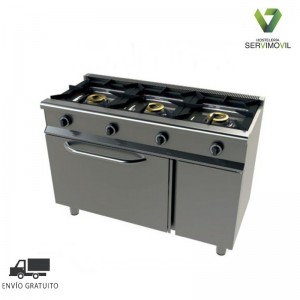COCINA A GAS DE 3 FUEGOS CON HORNO