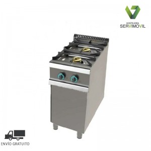 COCINA GAS SERIE 700 2 FUEGOS DOBLE CORONA CON LLAMA PILOTO