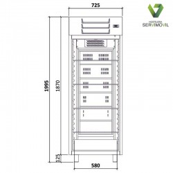 ARMARIO DE REFRIGERACION PARA PASTELERIA SO 500 INOX