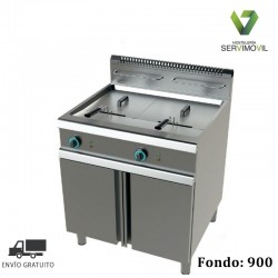 FREIDORA DOBLE DE GAS SOBREMESA FONDO 900