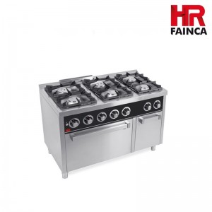 COCINA CON HORNO SERIE 750 GAS DE 6 FUEGOS