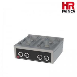 COCINA DE SOBREMESA BASIC SERIE 750 DE 4 FUEGOS DE GAS
