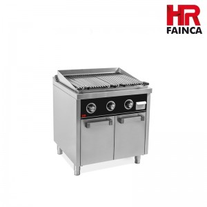 BARBACOA ESTANTE SERIE 750 A GAS 3 GRIFO