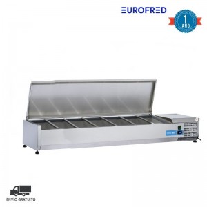 SOBREVITRINA REFRIGERADA VRX TAPA INOX