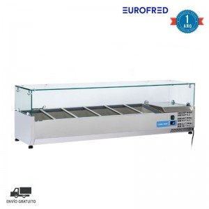 SOBREVITRINA REFRIGERADA VRX TAPA DE CRISTAL FONDO 385