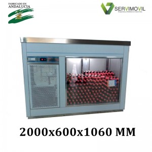 VITRINA BOTELLINES ACERO INOX VB-2000