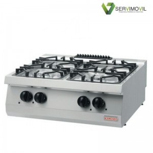 COCINA GAS SOBREMESA 4 QUEMADORES