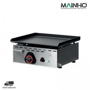 PLANCHA PAVONADA A GAS 45 CM ACERO ECO-45PV - MAINHO 