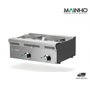 COCINA SOBREMESA ELÉCTRICA 2 FUEGOS - MAINHO