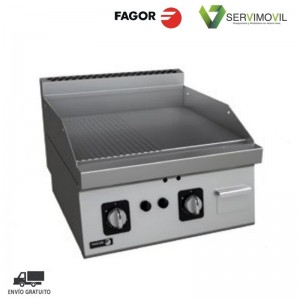 FRY TOP GAS GAMA 600 FT-G 610 VL+R FAGOR