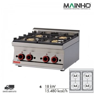 COCINA SOBREMESA VERTICAL GAS PCT-66G