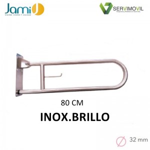 BARRA DE SUJECION INOX BRILLO 80CM