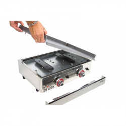 PLANCHA GAS ACERO LAMINADO 800 MM ARILEX