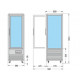 ARMARIO 4 CARAS DE CRISTAL DE PASTELERIA SNELLE 350 Q NEW
