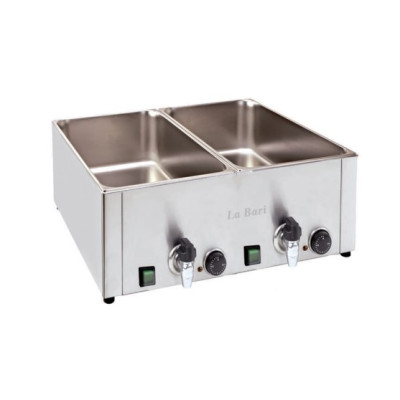 BAÑO MARÍA GASTRONORM SOBREMESA-ELÉCTRICO DOBLE CON GRIFO BAÑO MARÍA GASTRONORM SOBREMESA-ELÉCTRICO DOBLE CON GRIFO