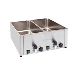 BAÑO MARÍA GASTRONORM SOBREMESA - ELÉCTRICO DOBLE CON GRIFO