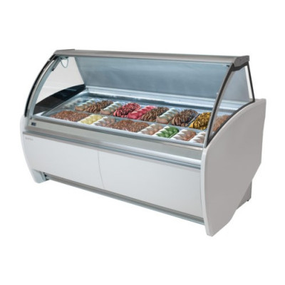 VITRINA EXPOSITORA PARA HELADOS CURVA VAR 18H INFRICO