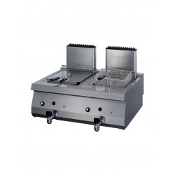 FREIDORA A GAS DOBLE 12+12L CON DOBLE QUEMADOR OZTI
