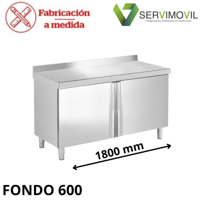 MUEBLES CON PUERTAS NEUTRO 1800X600