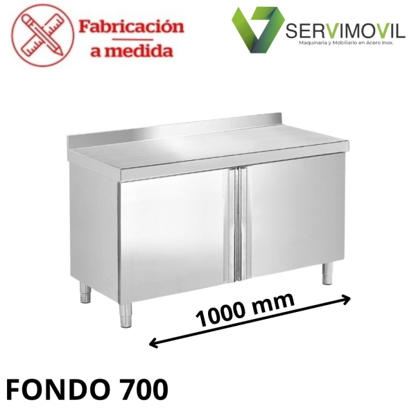 MUEBLES CON PUERTAS NEUTRO 1000X700