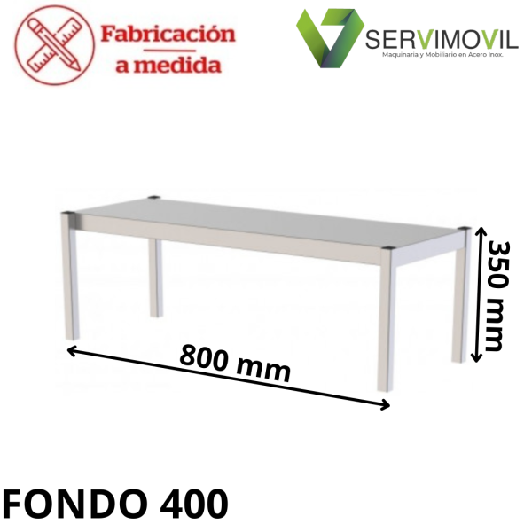 ESTANTES DE SOBREMESA SOLDADA 800X400X350 MM