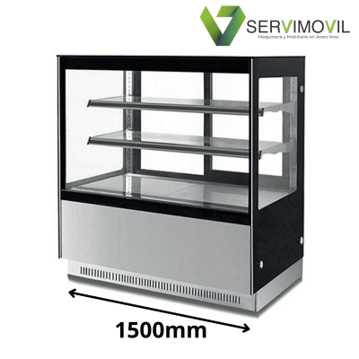 Vitrina refrigerada pastelera cuadrada GN-1500 3146 Vitrina refrigerada pastelera cuadrada GN-1500 3146