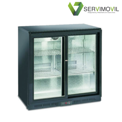 ARMARIO EXPOSITOR DE REFRIGERACION 2 PUERTAS CRISTAL
