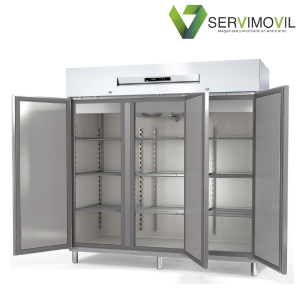 ARMARIO CONGELACION GASTRONORM 2/1 DE 3 PUERTAS CRISTAL