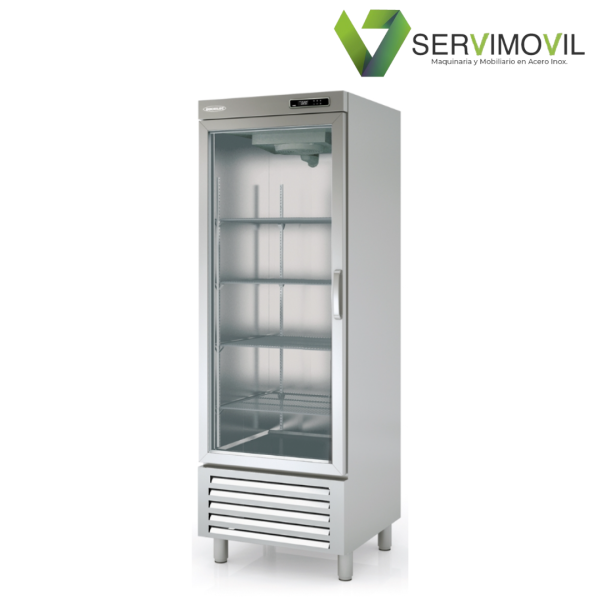 ARMARIO REFRIGERACION SNACK DE 1 PUERTA CRISTAL