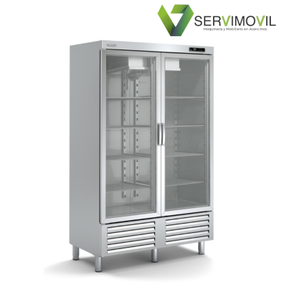 ARMARIO REFRIGERACION SNACK DE 2 PUERTAS CRISTAL
