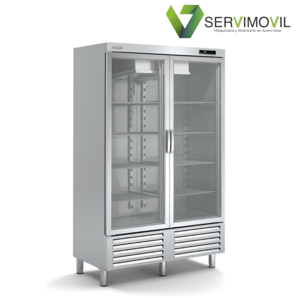 ARMARIO REFRIGERACION SNACK DE 2 PUERTAS CRISTAL