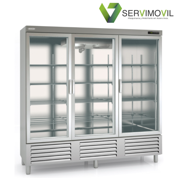 ARMARIO REFRIGERACION SNACK DE 3 PUERTAS CRISTAL